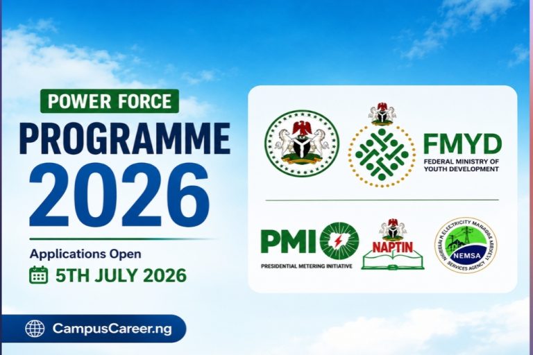 Power Force Programme 2026 Application Portal: ₦100,000 Monthly Stipend, Requirements & How to Apply