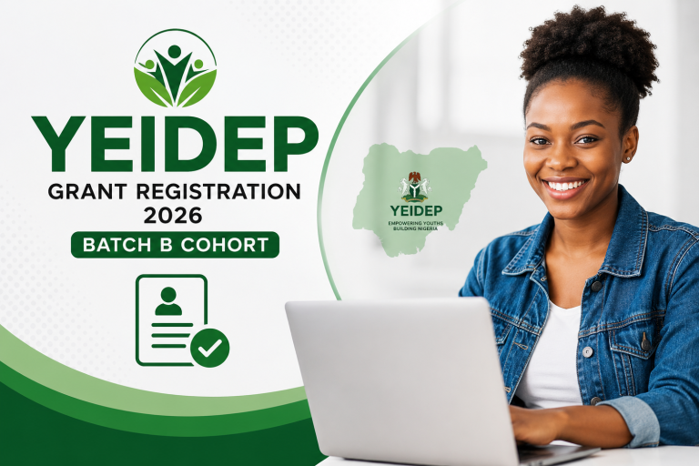 YEIDEP Grant Registration Portal 2026: Apply for Batch B Cohort, Requirements & How to Register
